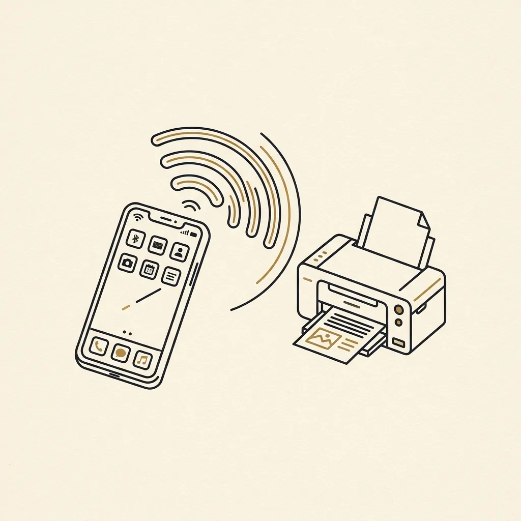 Schema del funzionamento della stampa Wi-Fi da smartphone